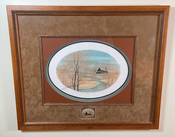 SERENITY AT HOME. SIGNED LITHOGRAPH. #35813