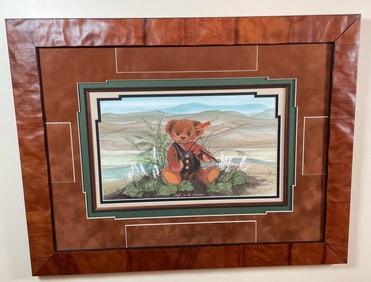 STEIFF ON THE MOUNTAIN. SIGNED LITHOGRAPH. 300/500
