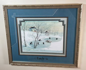 FAMILY FUN. SIGNED LITHOGRAPH.  MEMBER PRINT #35813