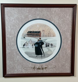 LOVE AND JOY. SIGNED LITHOGRAPH. #15105