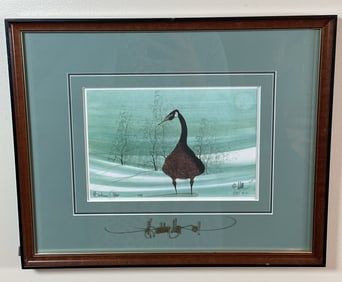 WINTER RETREAT.  SIGNED LITHOGRAPH. 253/1000