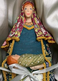 3 Large Artistry on Canvas Holiday Nativity G DeBrekht Russian Artwork Figural Christmas Decorations