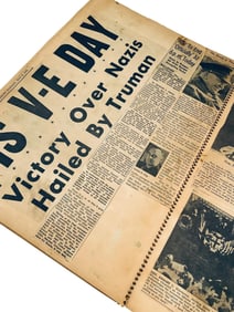 WW2 Japanese Bombing, Death of Roosevelt Newspaper Clippings Vintage Scrapbook