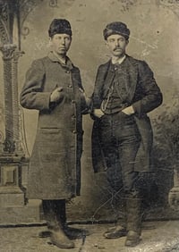12 Victorian era Antique Tin Type Photographs