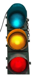 Vintage MARBELITE Electrified Traffic Signal Man Cave Automotive Theme Bar Light