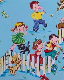 1960s 16 pc New Old Stock Gift Wrapping Paper Assortment
