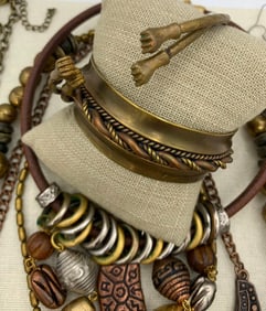 16 pc Exotic Tribal Multi Metal Oversize Statement Costume Jewelry Collection