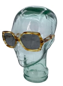 16 pc 1970s French Faux Tortoise RENAULD Sunglasses and Exotic Costume Jewelry Collection