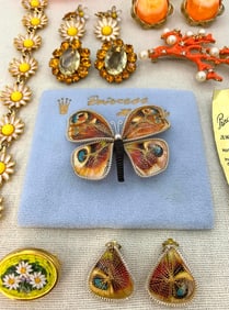 61 pc Vintage West Germany, WEISS, Italy, ART and Mexico Costume Jewelry Collection