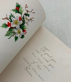 16 New Old Stock 1960s era Christmas Cards in Original Storage Box