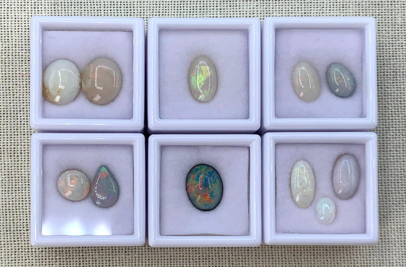 11 pc Luminous Opal Unmounted Jewelers Gemstone Collection (1 of 9)