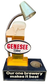 Mid Century Genesee Beer Advertising Light Up Bar Sign