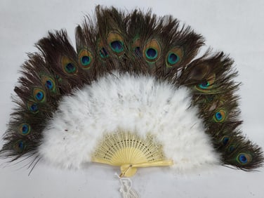 Peacock Feather Fan
