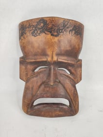 Wooden Tragedy African Mask