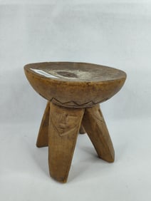Traditional African hand carved hardwood Kava Tanoa Bowl