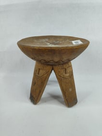 Traditional African hand carved hardwood Kava Tanoa Bowl