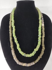 Early African Trade Beads lot of 2 including Venetian as well as all Natural Material