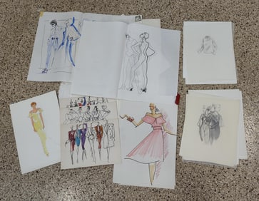 Fashion Design & Drawings by Arline Burks Gant