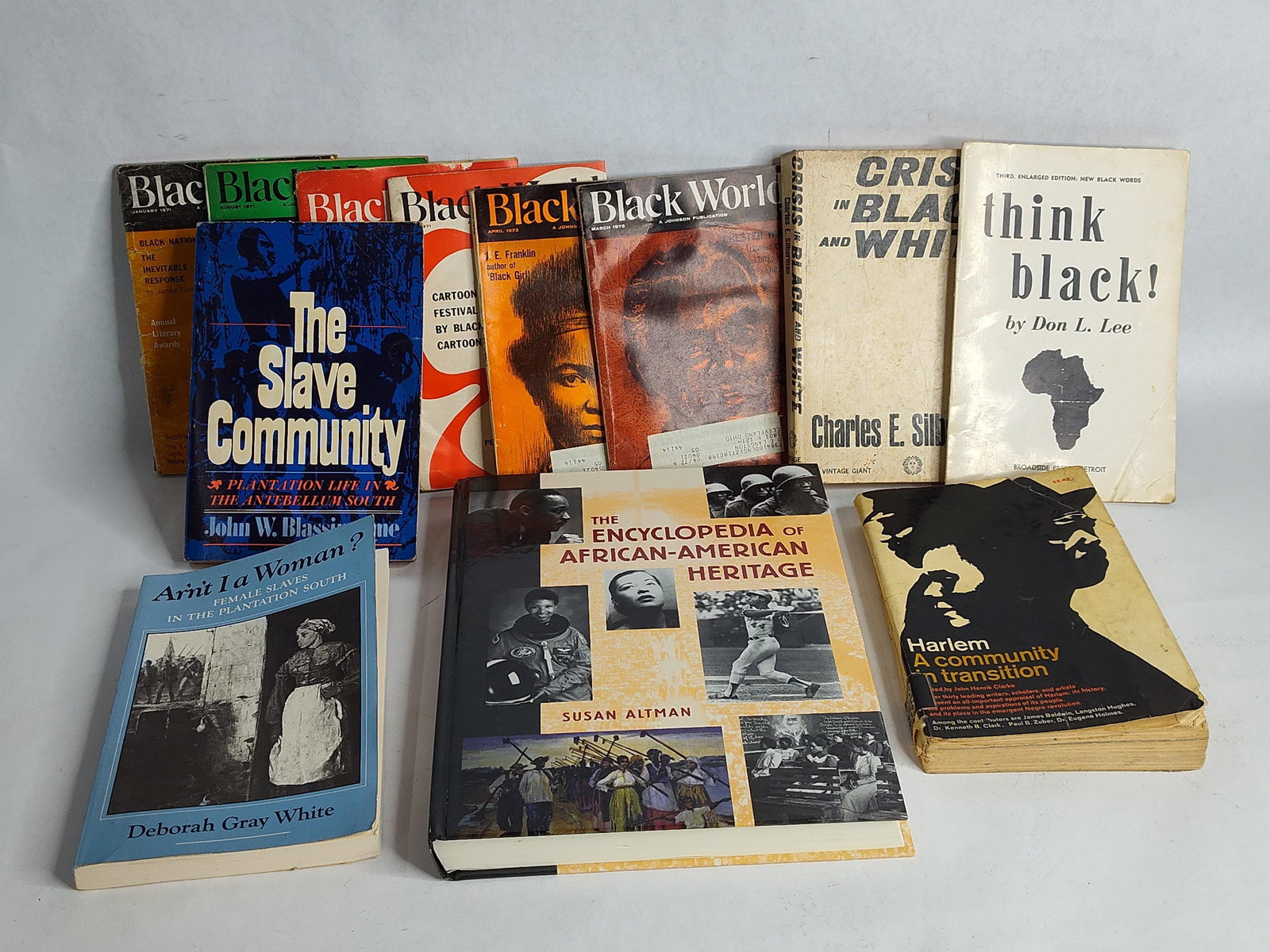Lot of African American Heritage and Slavery readers & 1970's Black World publications (1 of 6)