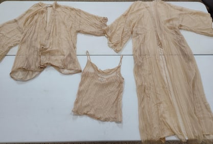 Arline Burks Gant fashion designer to Hollywood personal Onyx line silk cami and robes