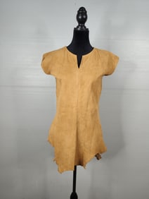 Grand Illusions small leather rough cut dress