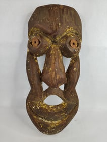 African Hand Carved Folklore Mask