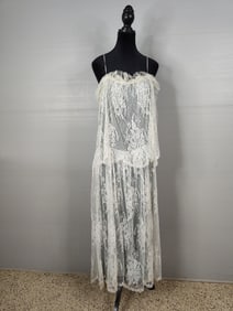 Scott Barrie New York Fashion designer vintage lace dress