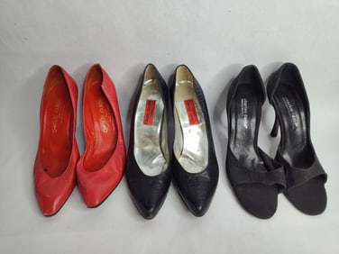 Vintage lot of designer shoes inc. Charles Jourdan and Charles David