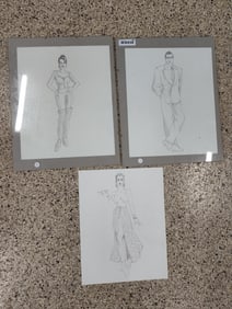 Official Costume Designers Guild # 156 Costume Designer Professional Sketches Artist signed