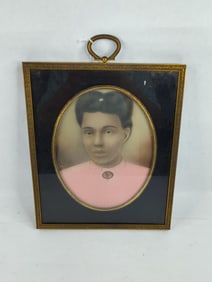 Early framed portrait of African American woman