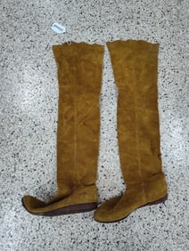 Arche designer suede thigh high boots made in France