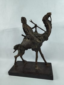 Early Heavy Bronze Bedouin sculpture