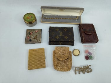 Louis Vuitton trifold wallet, bracelet, natural stone pendants, cosmetic cases and more