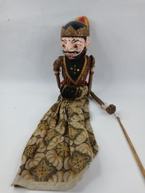 Early 20th C. Hand Crafted Wayang Golek Rod Puppet