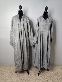Onyx Custom Designed African Textile floor length Dress and Cloak