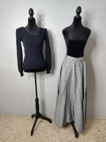 Arline of Beverly Hills Custom designer skirt and angora sweater