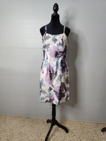 Vintage custom designer Kerry Brooke floral dress