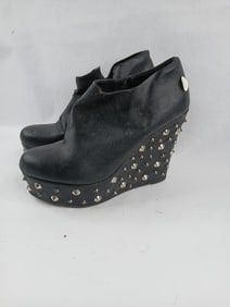 Deena & Ozzy Spiked Goth Wedge Heels