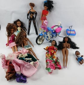 African Barbies & Barbie Motorcycle