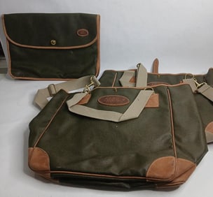 Land Rover Vintage leather satchel and tote lot