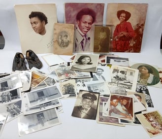 Early Gant/Burks Family photos w/ leather baby shoes