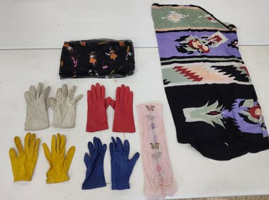 Silk Scarves & Leather Gloves