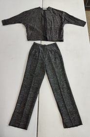 UMI Collection by Anne Crimmins silk jacket and trousers suit