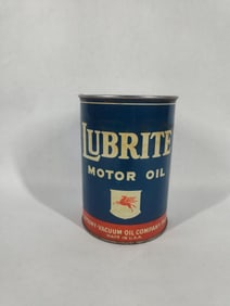 Mobiloil Lubrite Tin Can