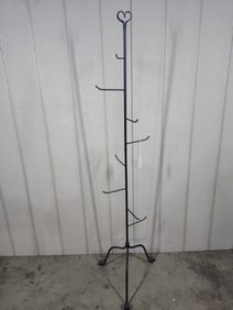 Cast Iron 8 Hook Basket Hanger