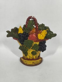 Cast Iron Fruit Basket Door Stop