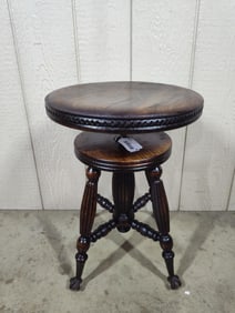 Wonderfully Restored Victorian Piano Stool