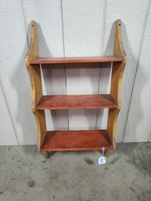 Primitive Painted Wall Shelf