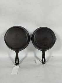 Pair of #5 Cast Iron Skillets