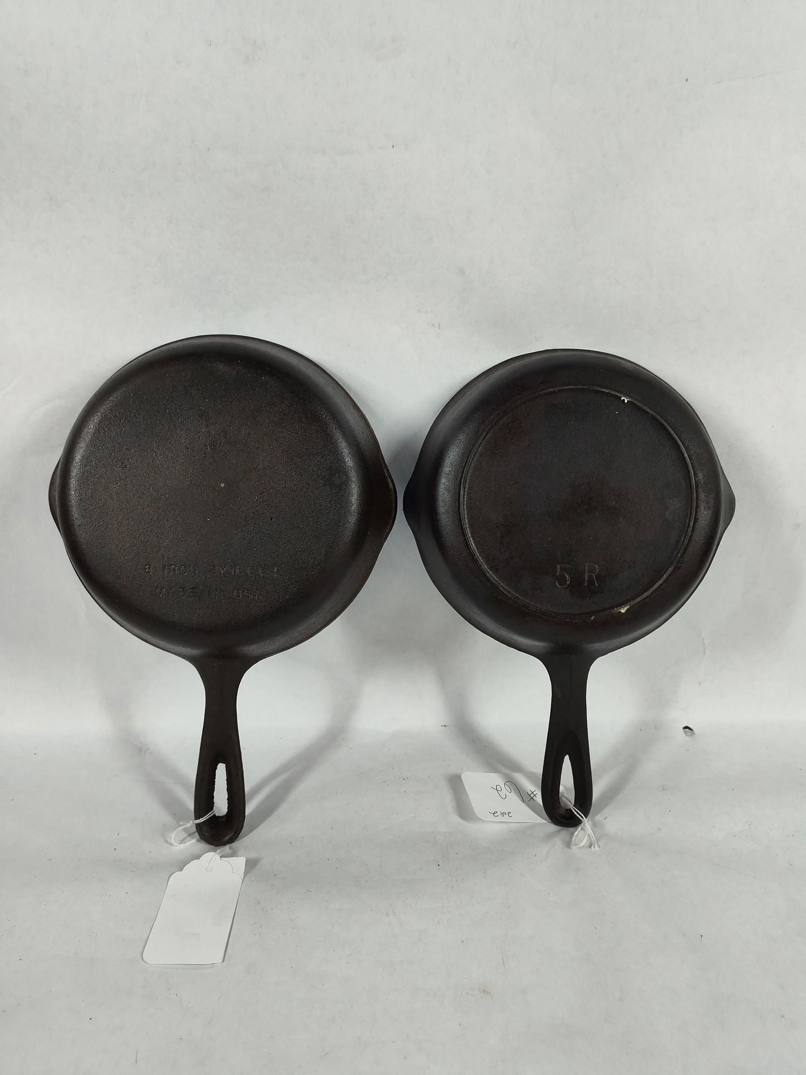 Pair of #5 Cast Iron Skillets (1 of 5)